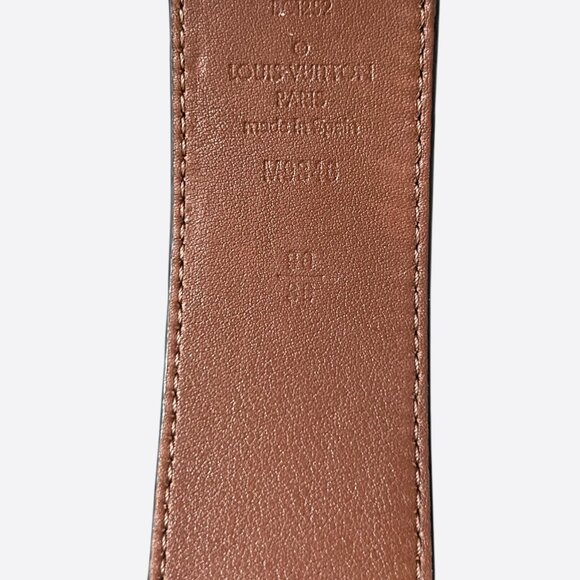 Louis Vuitton Black & Brown Monogram Reversible Belt - Picture 3 of 3